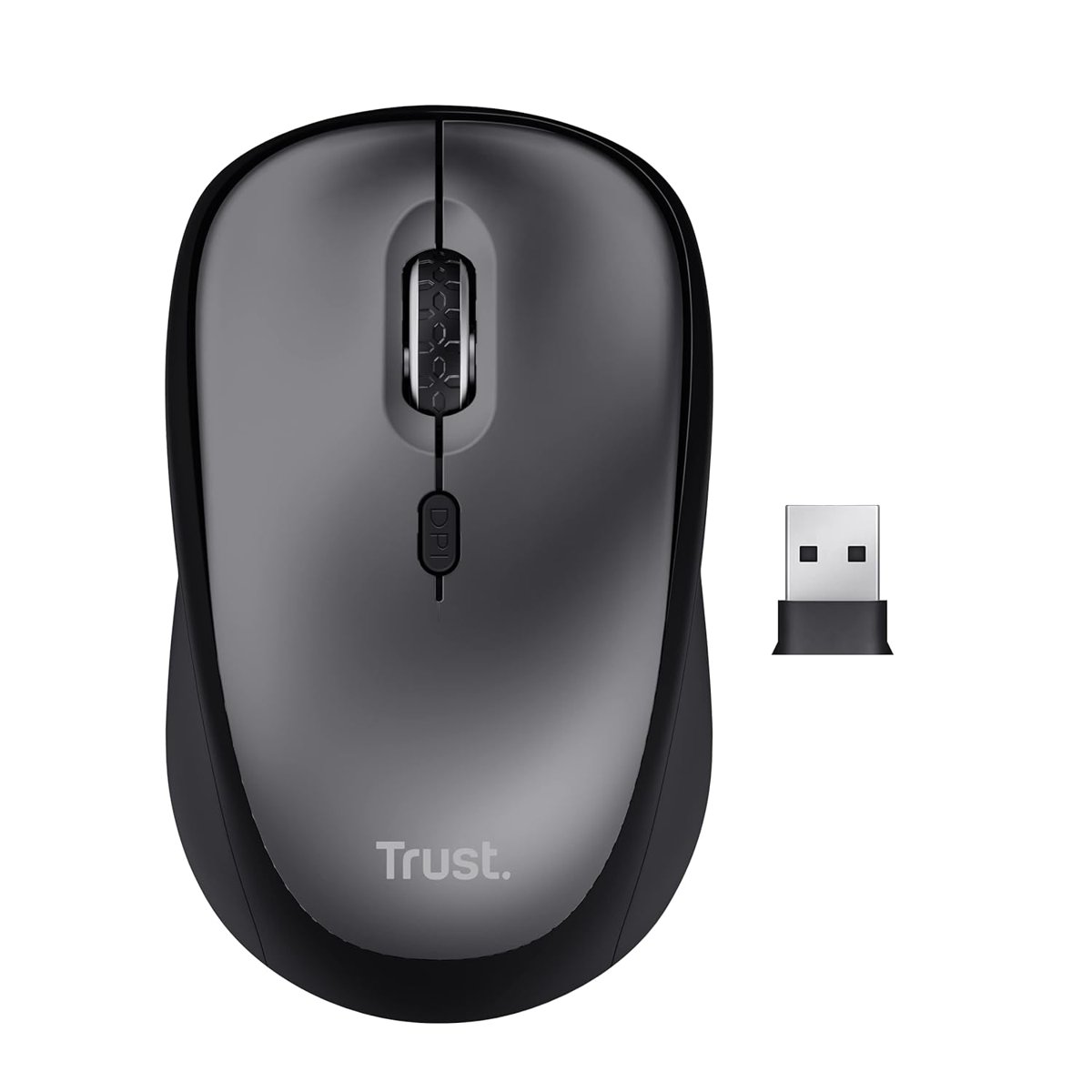 Trust 24549 YVI+ Sessiz Kablosuz Mouse - Siyah