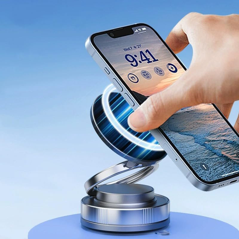 Coverzone Kablosuz Araç İçi Cep Telefonu Tutucu Araç içi Montaj Süper Güçlü Vakumlu Manyetik Telefon Tutucu ZR942