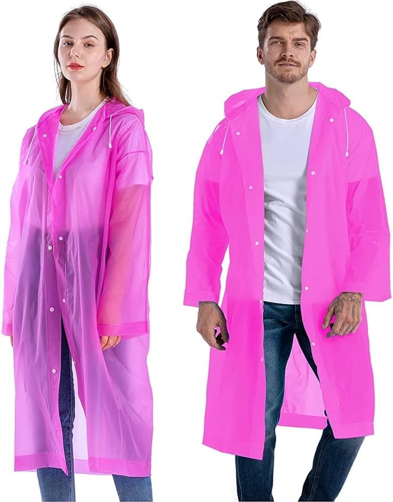 KKDSTOCK Work Safety Equipment Panço yağmurluk, üniseks, tekrar kullanılabilir, şeffaf, PEVA taşınab