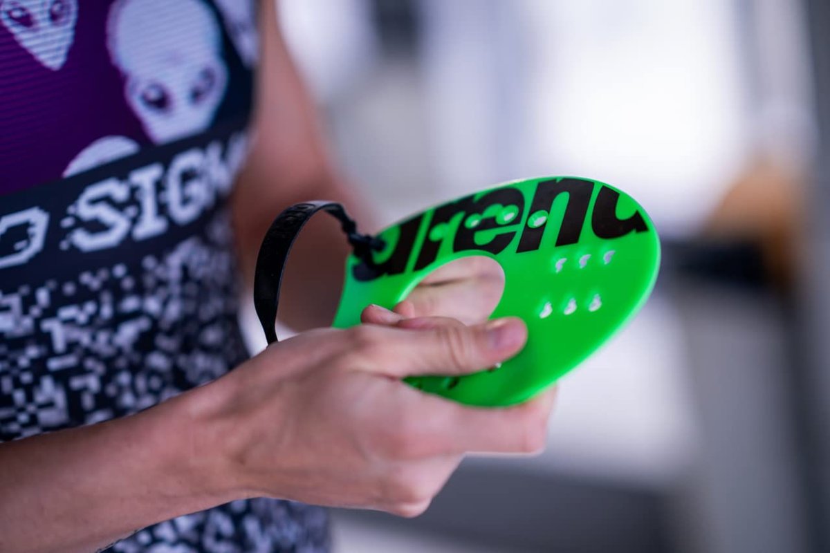 ARENA Havuz Aksesuarları Elite Handpaddle 2 Antrenman Malzemesi, Üniseks, Siyah/Beyaz (Çok Renkli), M