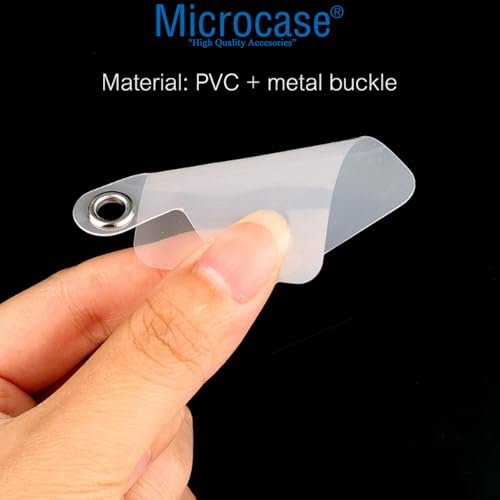 Microcase Telefon İp Askılıklar için Plastik Tutacak Bağlantı Parçası Şeffaf-AL4831 10 Adet