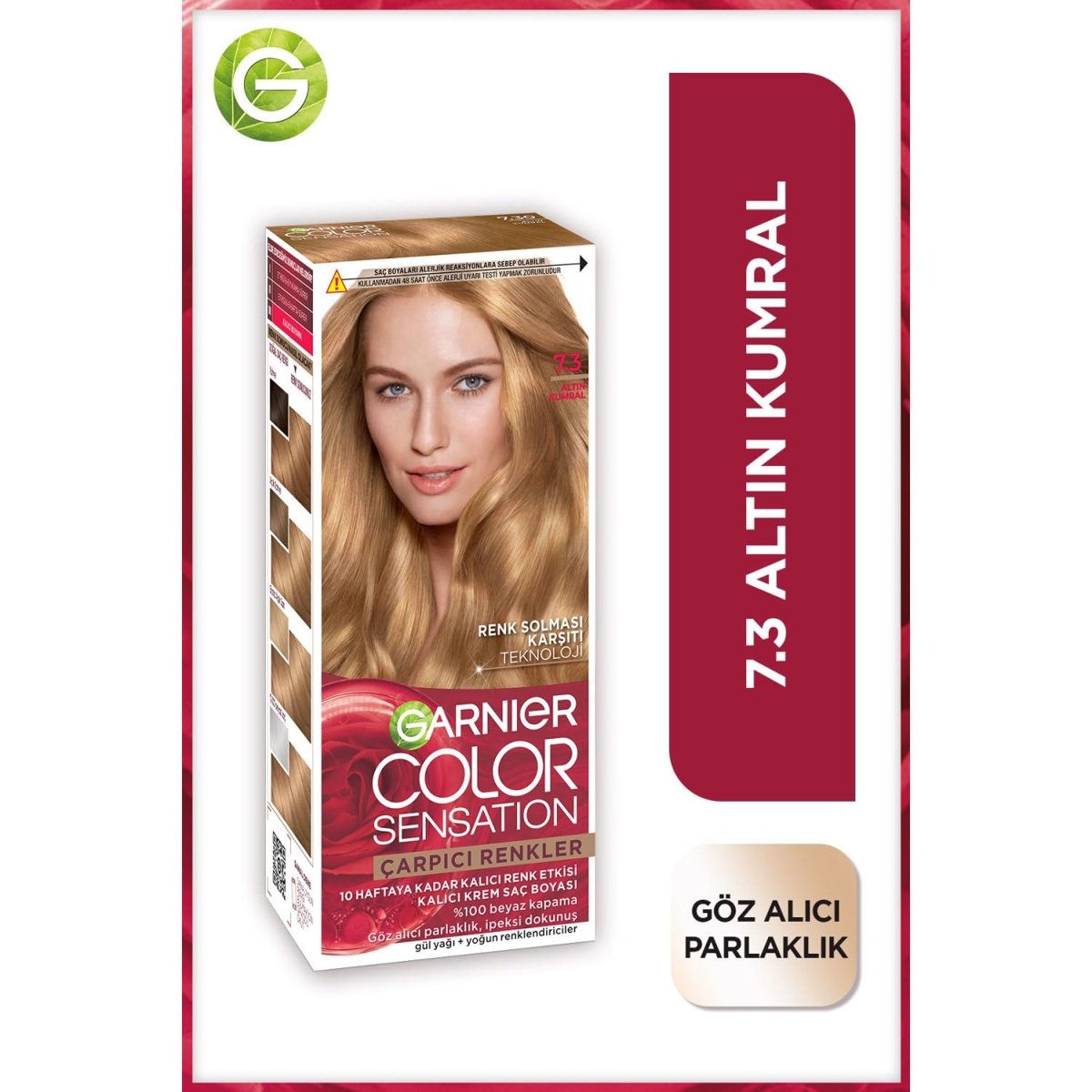 Garnier Çarpıcı Renkler 7.3 Altın Kumral Saç Boyası