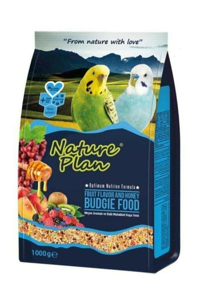 Nature Plan Meyveli ve Ballı Muhabbet Kuşu Yemi 1000gr