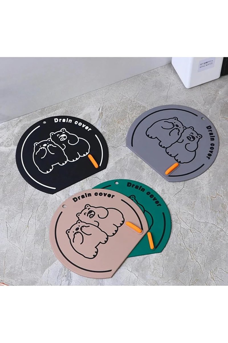 TİNEKE Banyo ve Mutfak Lavabo Koku Önleyici Gider Koruyucu Silikon Sızdırmaz Ped 1 ADET KAHVERENGİ