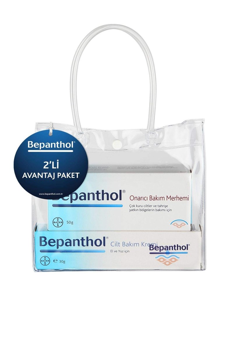 Bepanthol Cilt Bakım Kremi 30 g + Onarıcı Bakım Merhemi 50 g