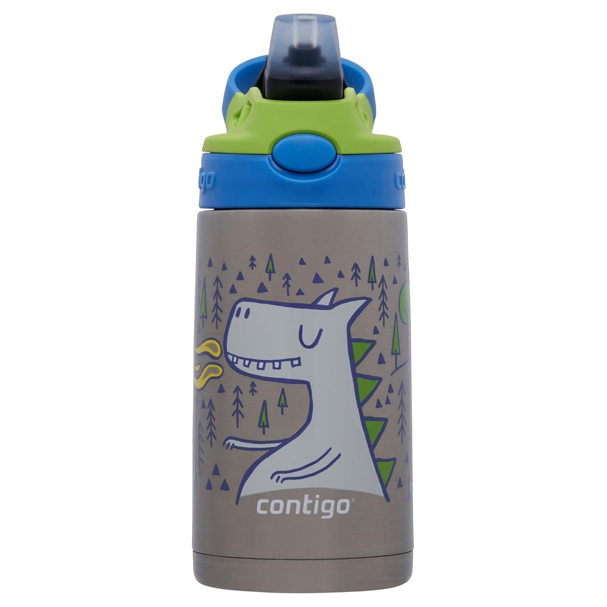 Contigo Gizmo Flip Dragon Çelik Çocuk Suluğu 380 ml, Mavi