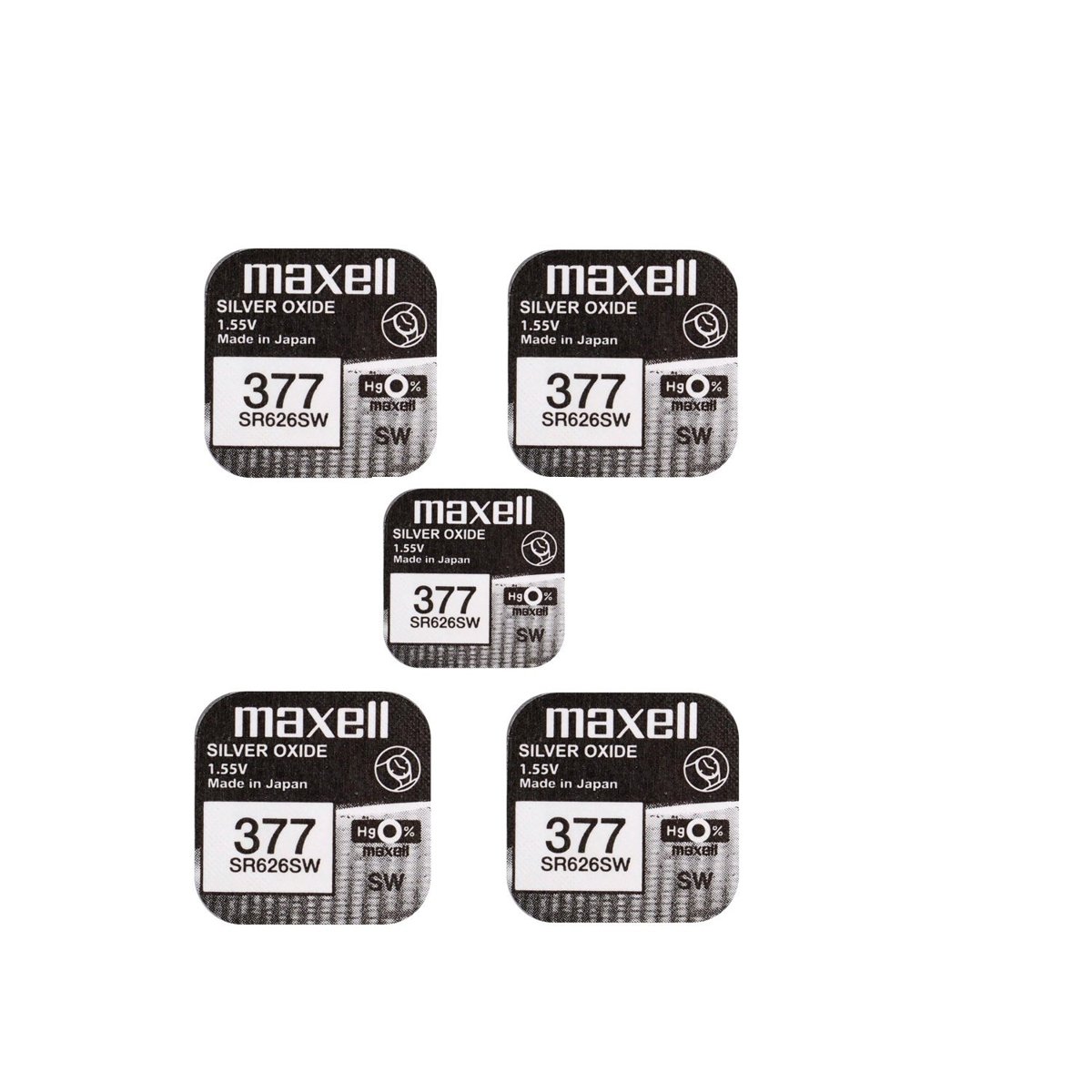 Maxell Brunswick 377 SR626SW Düğme pil 1,55 V