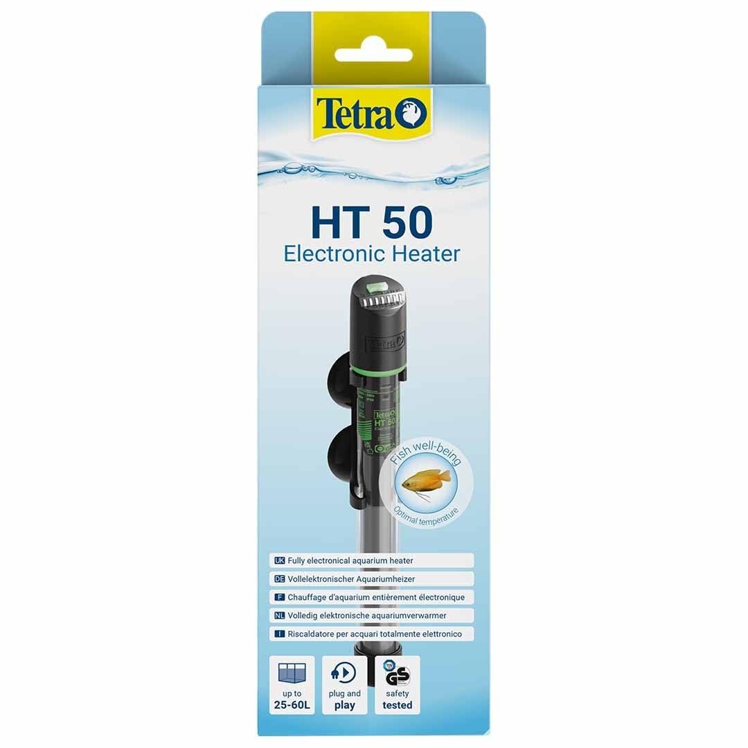 Tetra HT 50 ısıtıcı, 25 – 60 L akvaryumlar için, sıcaklık ayar düğmesi ile farklı performans seviyel
