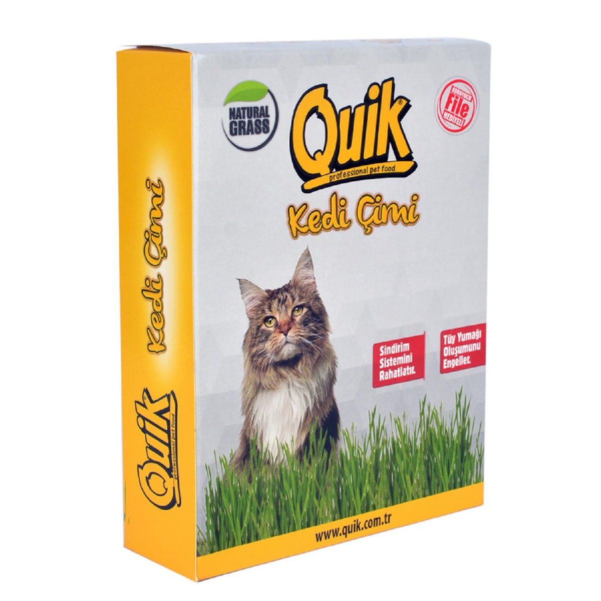 Quik Gerçek Topraklı Kedi Çimi
