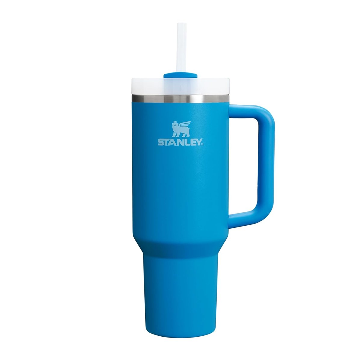 STANLEY Quencher H2.0 FlowState Pipetli Termos Bardak 0.89 Litre - Mavi (Azure) | Paslanmaz Çelik