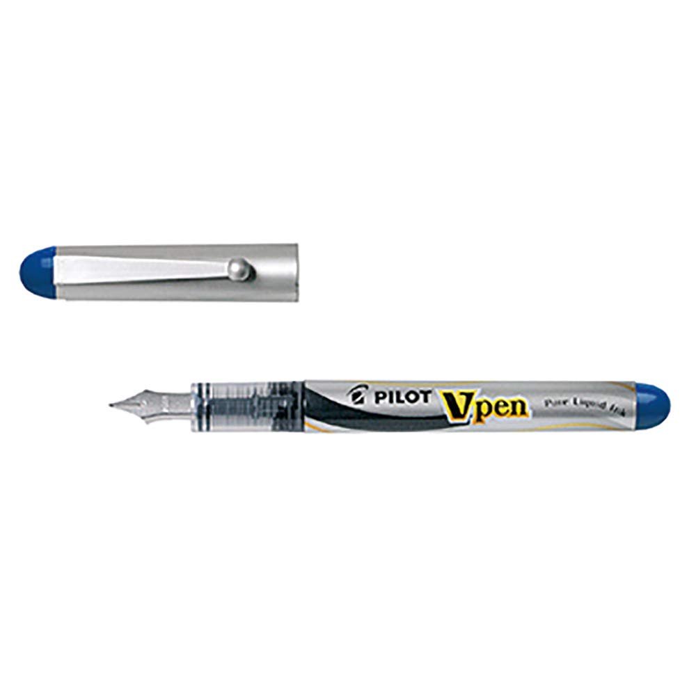 PILOT V-Pen Silver - Mavi