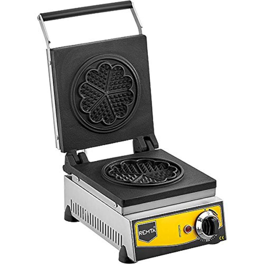 Remta Çiçek Model Waffle Makinası, Elektrikli, Gümüş, 16 Cm