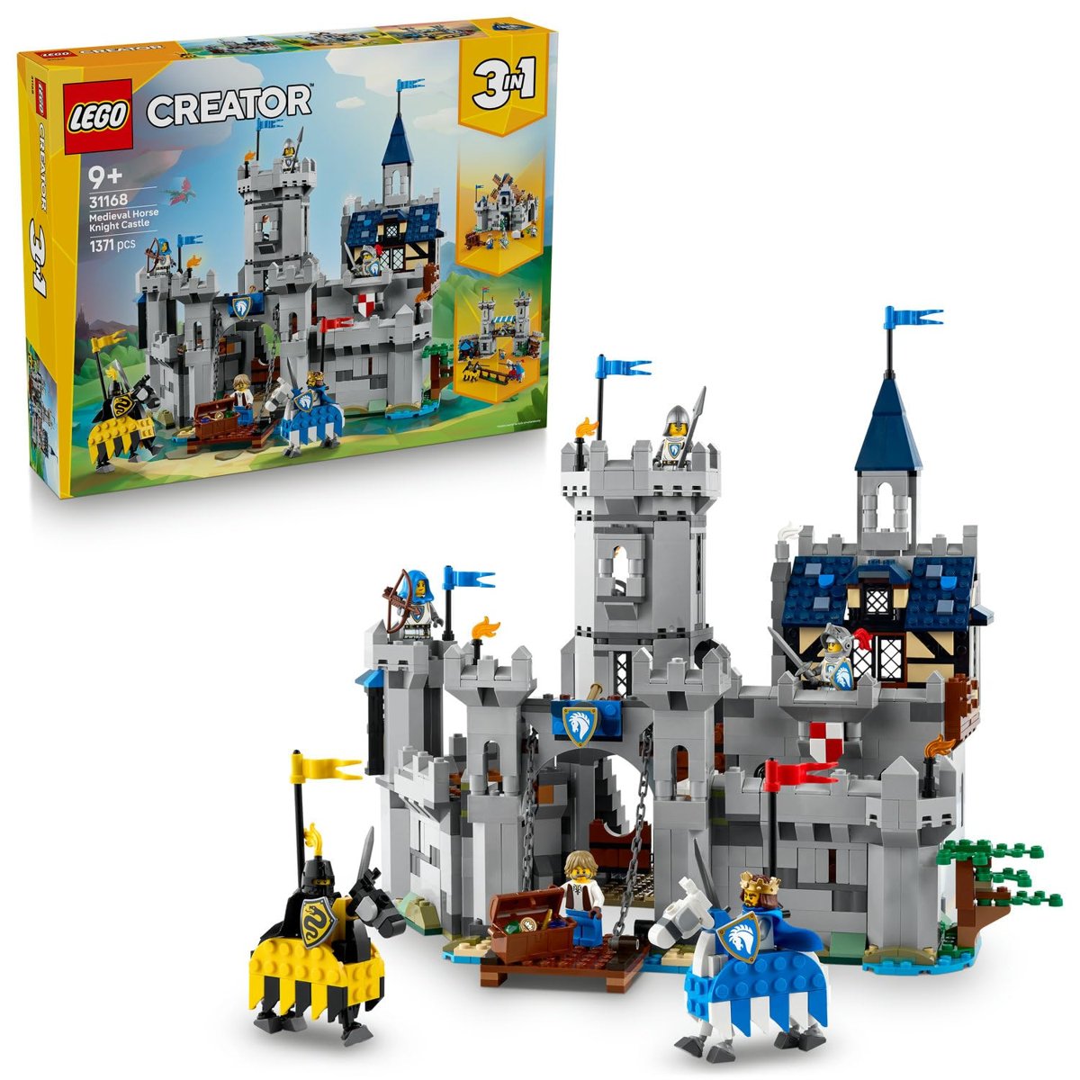 LEGO Creator 3'ü 1 Arada Orta Çağ Atlı Şövalye Kalesi 31168