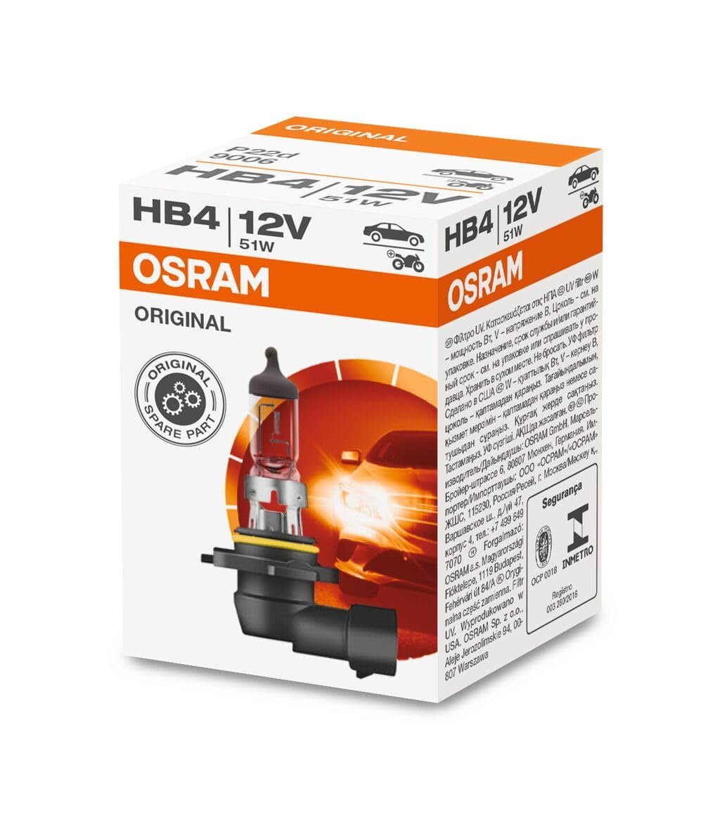 Osram Ampul 12V Hb4 51W P22D 9006