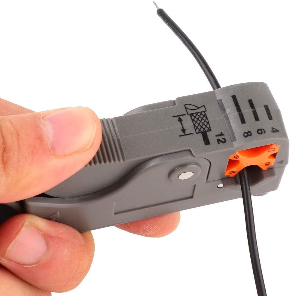AEE® Mini Kablo Sıyırma Pensesi – Ayarlanabilir Rotary Wire Stripper, Koaksiyel Kablo Soyucu, RJ45 RJ11 Cat5 Cat6 Uyumlu