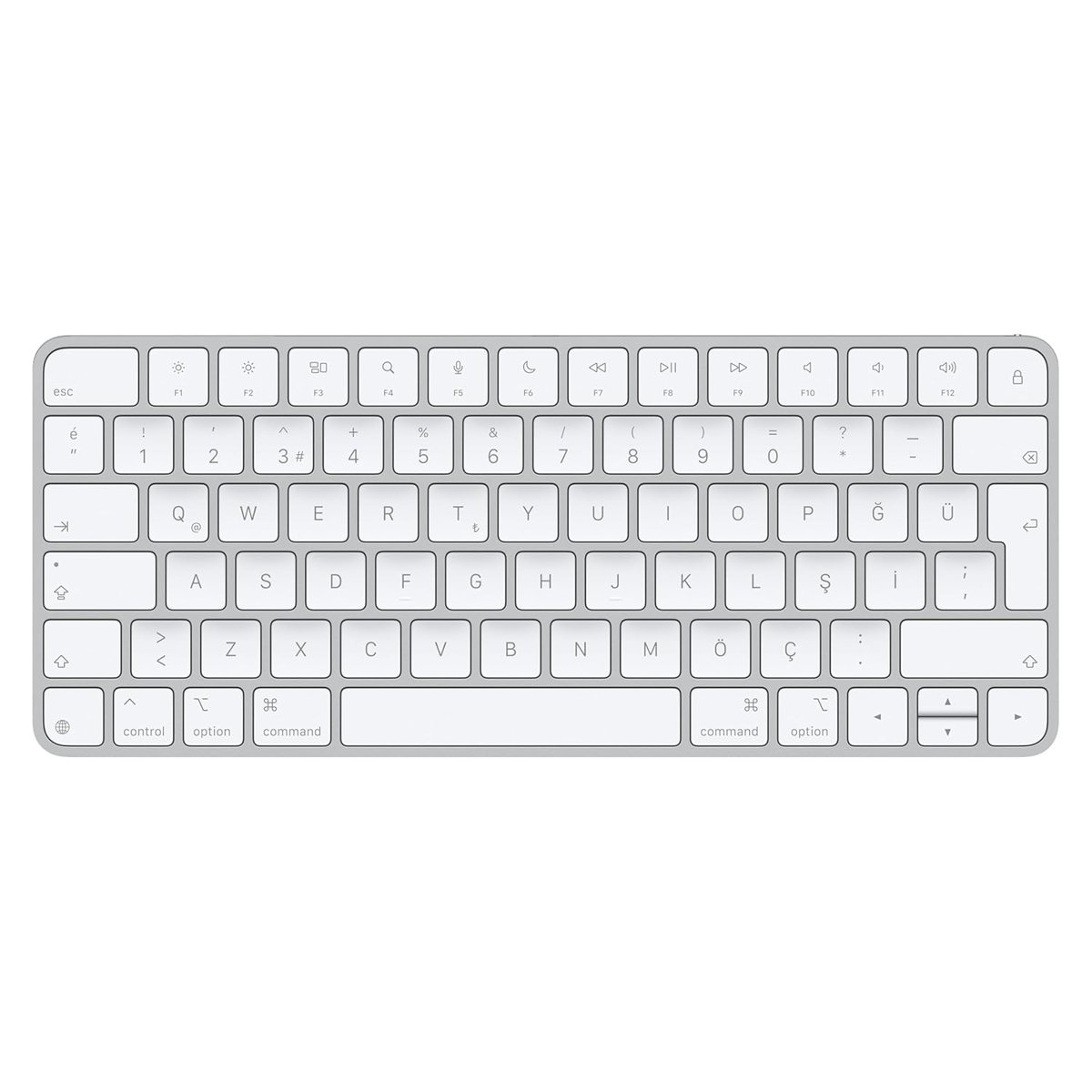 Apple Magic Keyboard: Bluetooth, şarj edilebilir. Mac, iPad ve iPhone ile çalışır; Türkçe Q Klavye, Gümüş Rengi (Lightning)