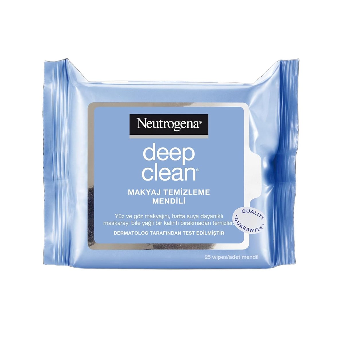 Neutrogena Parfümsüz Makyaj Temizleme Mendilleri Suya Dayanıklı Makyaj İçin Bitki Bazlı Lifli Temizleme Mendili 25 Adet