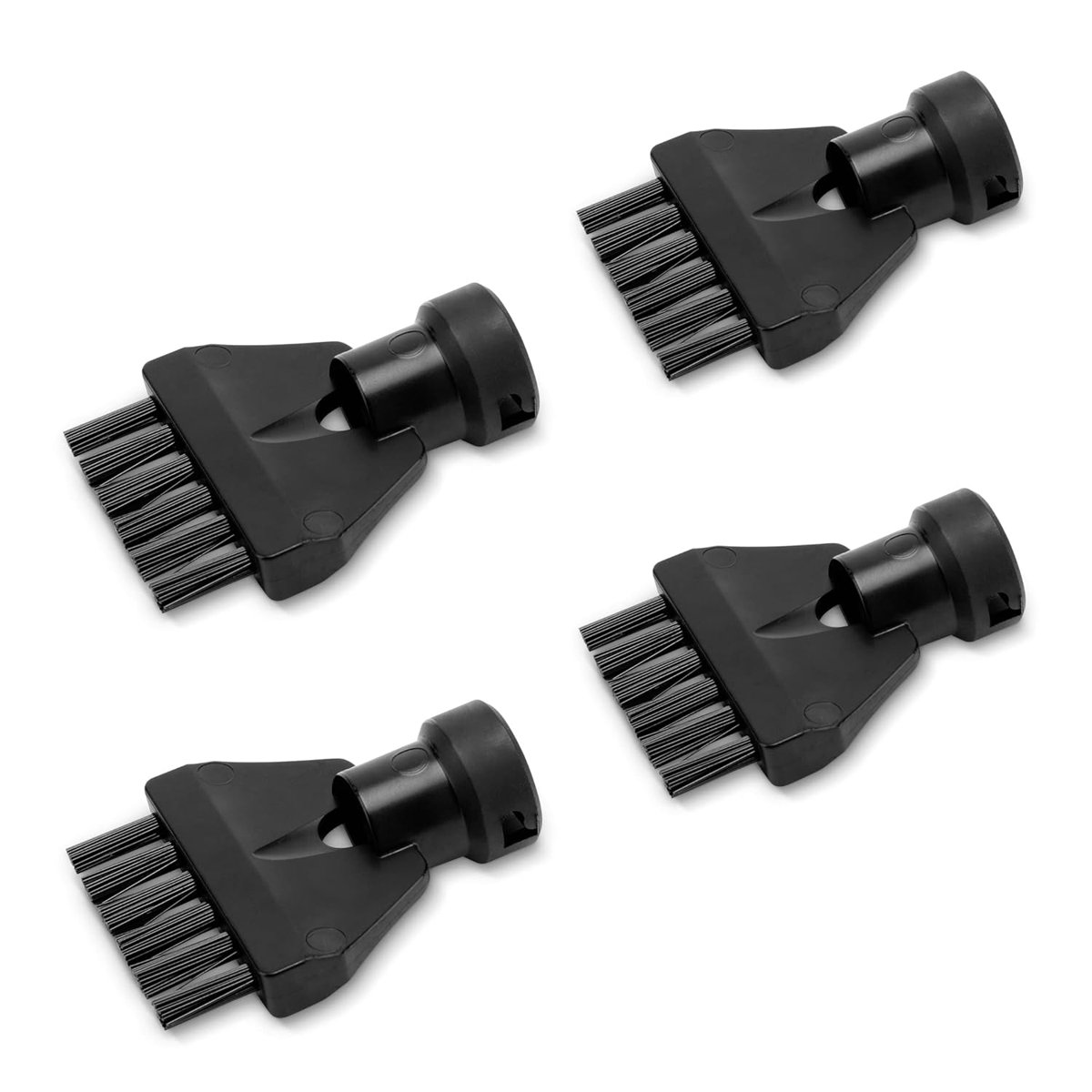 Kärcher Orijinal derz fırçası seti, 4 fırçalı, tüm Kärcher SC EasyFix ve Deluxe buharlı temizleyiciler için, siyah