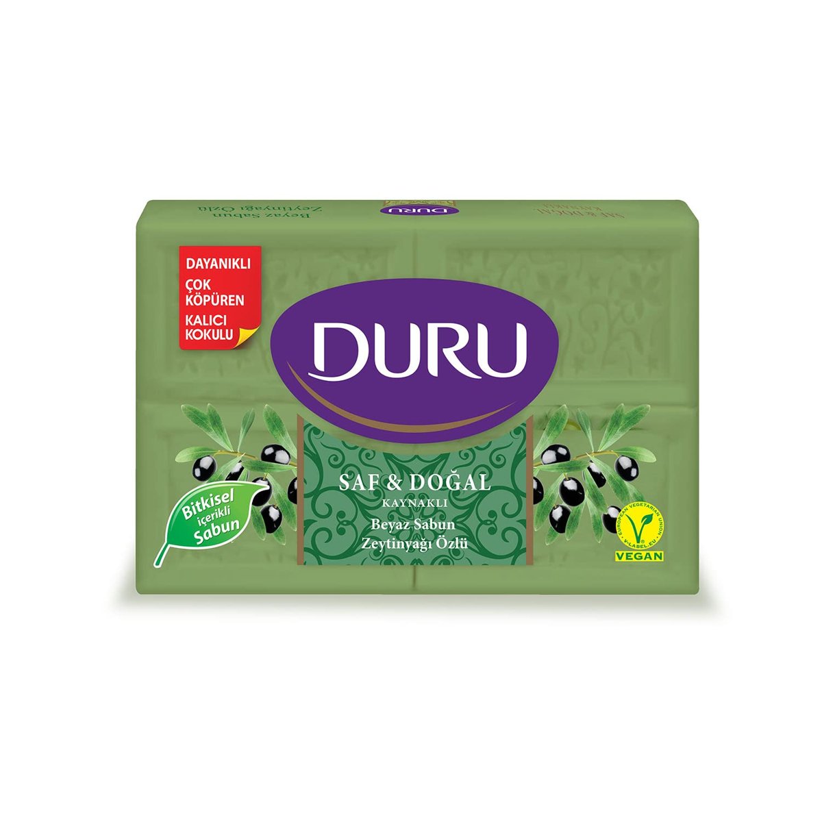 DURU Saf&Doğal Zeytinyağı Sabun, 150 Gramx4