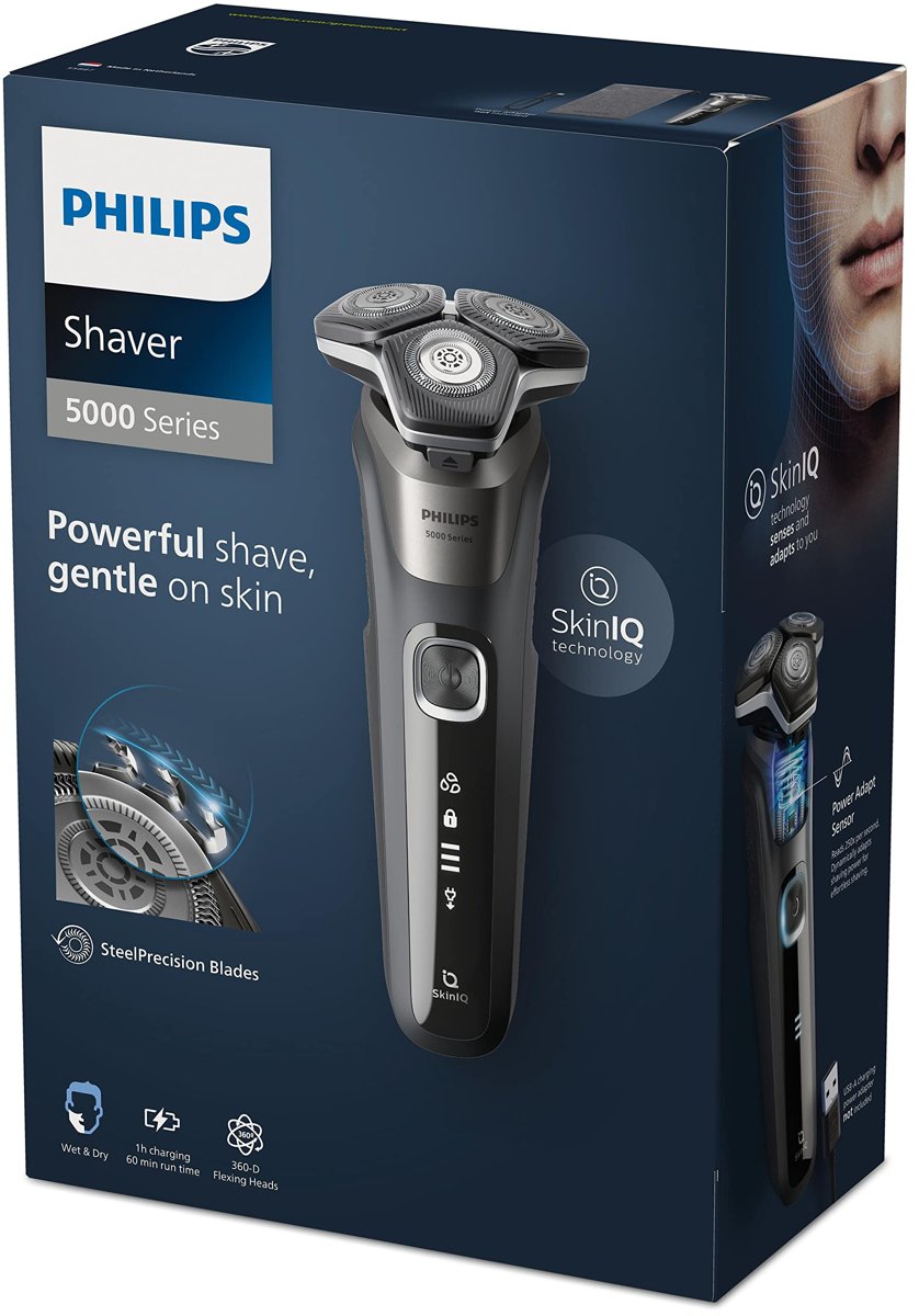 Philips 5000 Serisi Tıraş Makinesi, Sinekkaydı Tıraş, Skin IQ Teknolojisi, Islak ve Kuru Kullanım, H