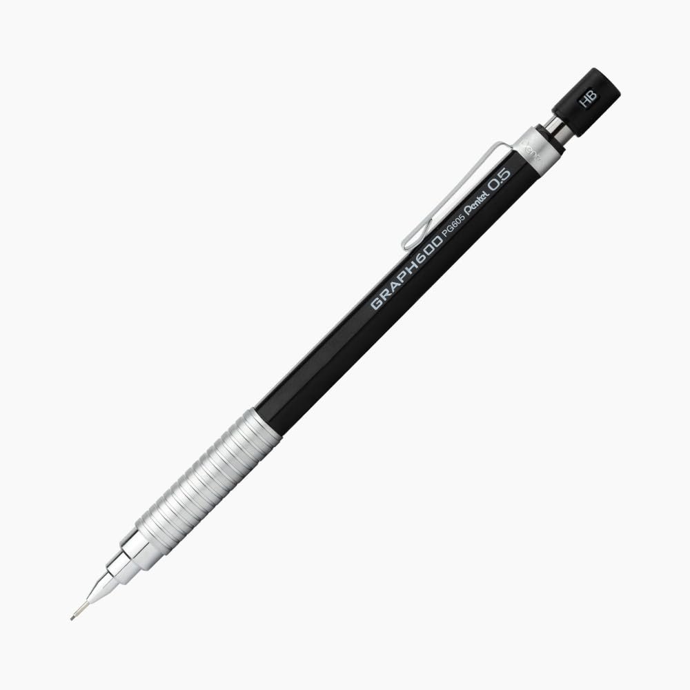 Pentel PG605-A Graph 600 Pentel PG605-A (0.5 mm) Teknik Çizim ve Yazı İçin Mekanik Kurşun Kalem, Orijinal Kutusunda