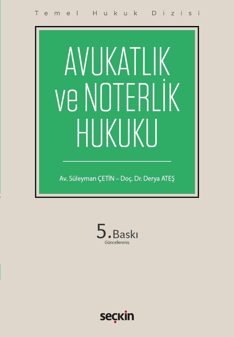 Avukatlık ve Noterlik Hukuku (THD)