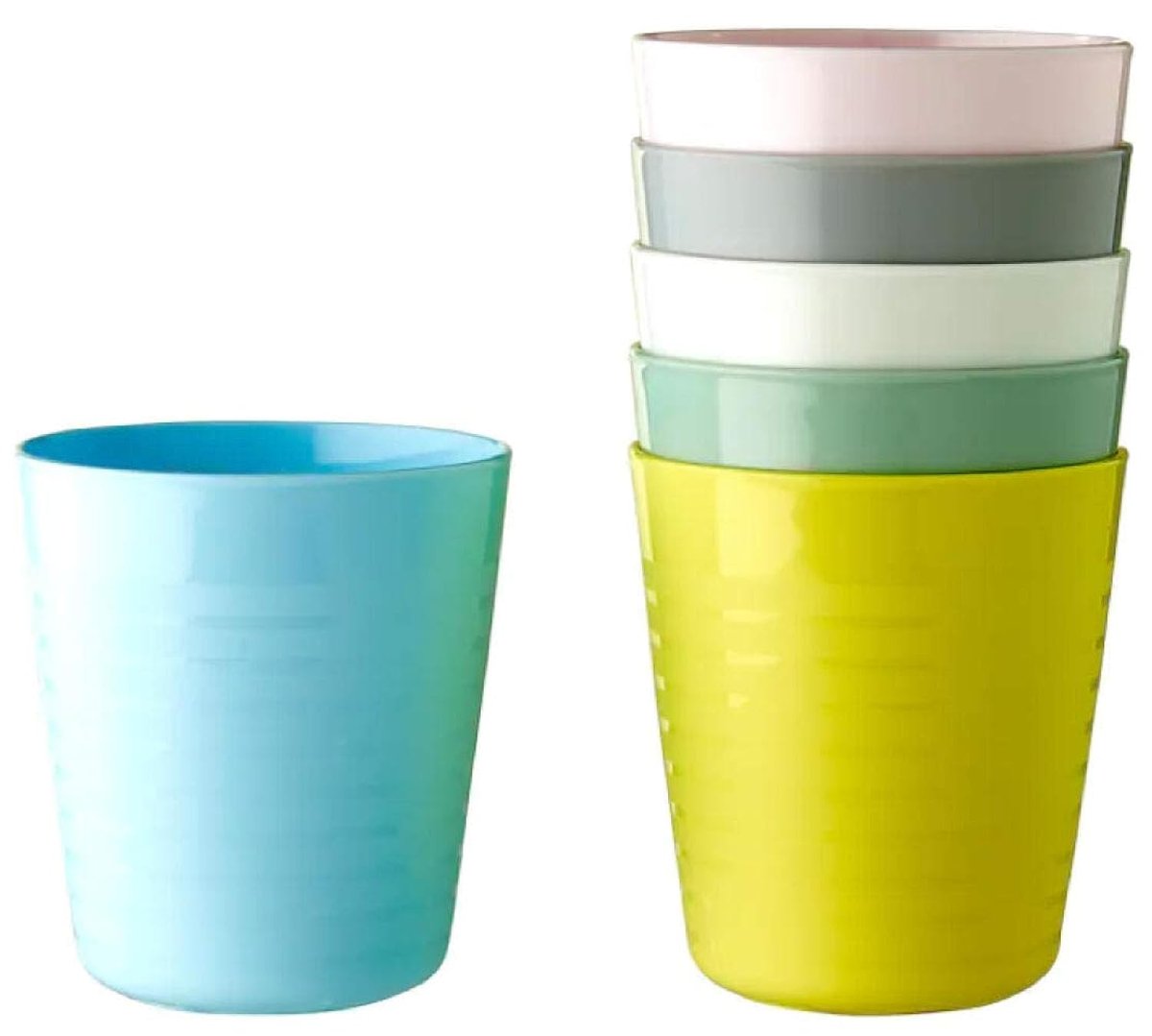 Kalas Ikea 004 613.79 Çocuk Plastik Bardağı Pastel Çok Renkli 17 cm (6'lı Paket)