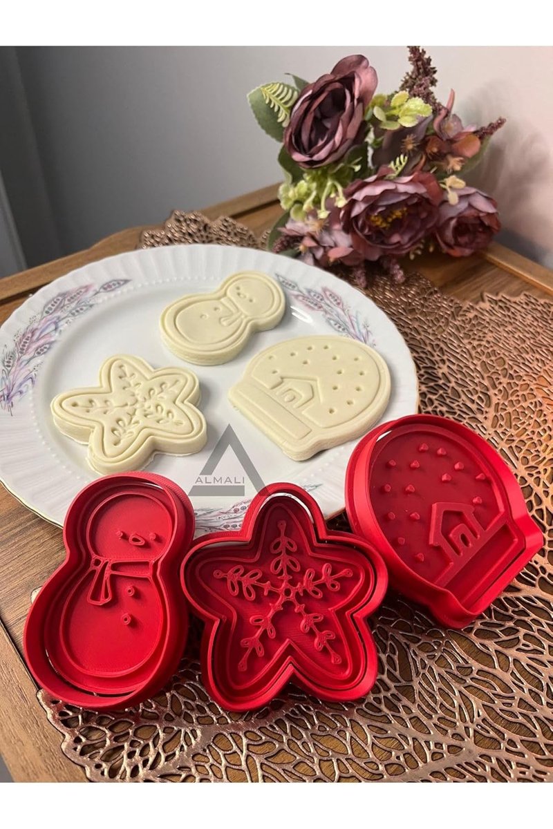 Yılbaşı  Yeniyıl Kurabiye Kalıbı Set-2 (3'Lü)