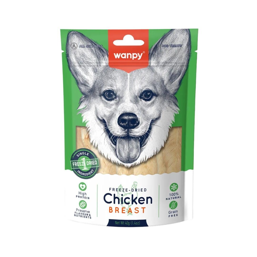 Wanpy Dondurulmuş Tavuk Göğüs Eti Köpek Ödülü 40 gr