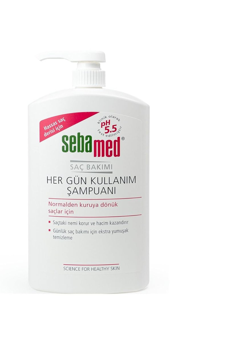Sebamed Besleyici Onarıcı Kuru ve Hassas Saç Tipine Özel Her Gün Kullanım Günlük Saç Bakım Şampuanı 1000ml