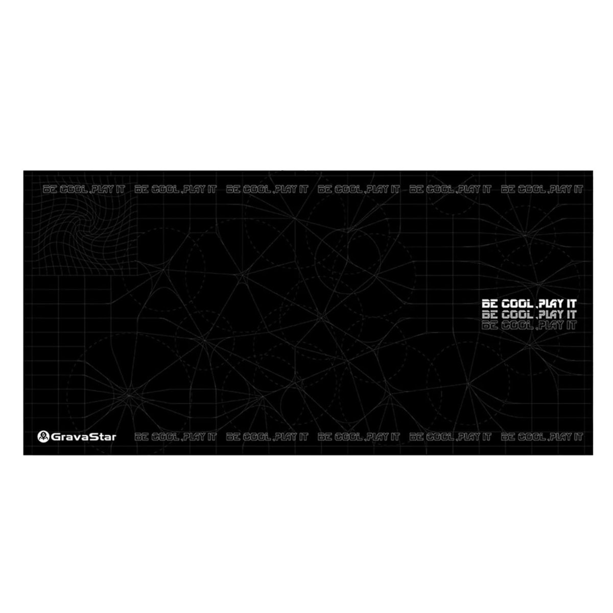 GravaStar Gaming Mouse Pad 80x40, Kaymaz Tabanlı, Su Geçirmez ve Hassas Yüzeyli Oyuncu Mousepad (Beyaz)