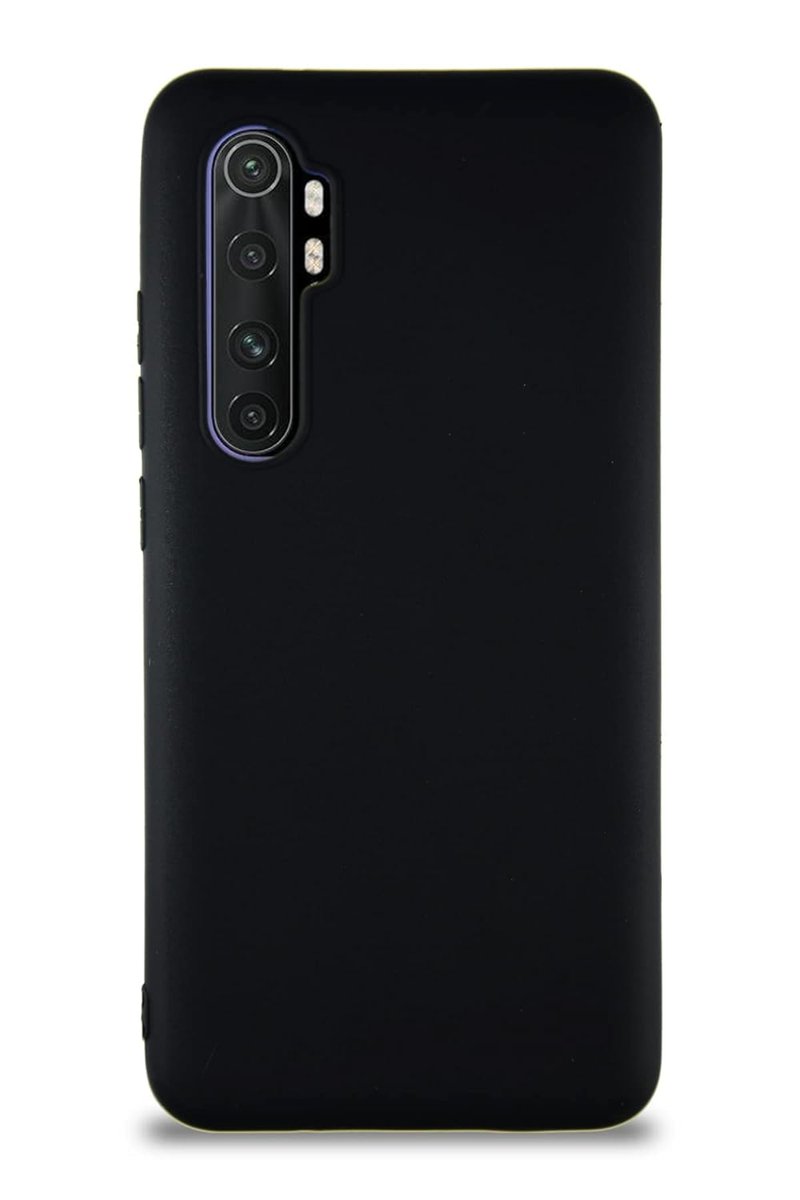 Xiaomi Mi Note 10 Lite ile Uyumlu Kılıf Soft Premier Renkli Silikon Kapak - Siyah