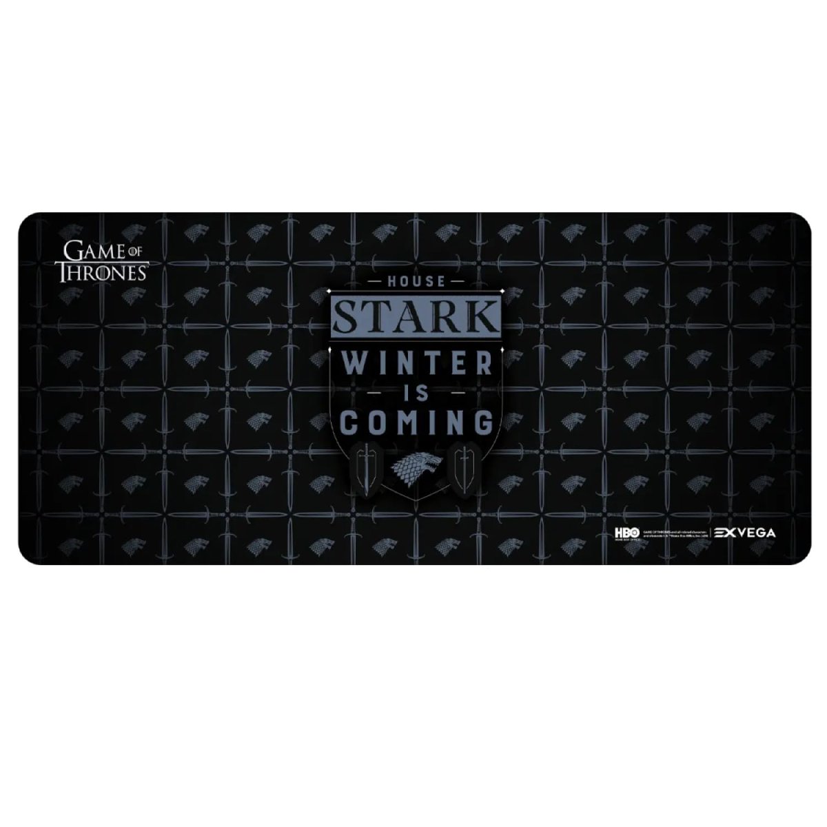 EXVEGA 90X40 CM MousePad (Game Of Thrones House Stark Winter)