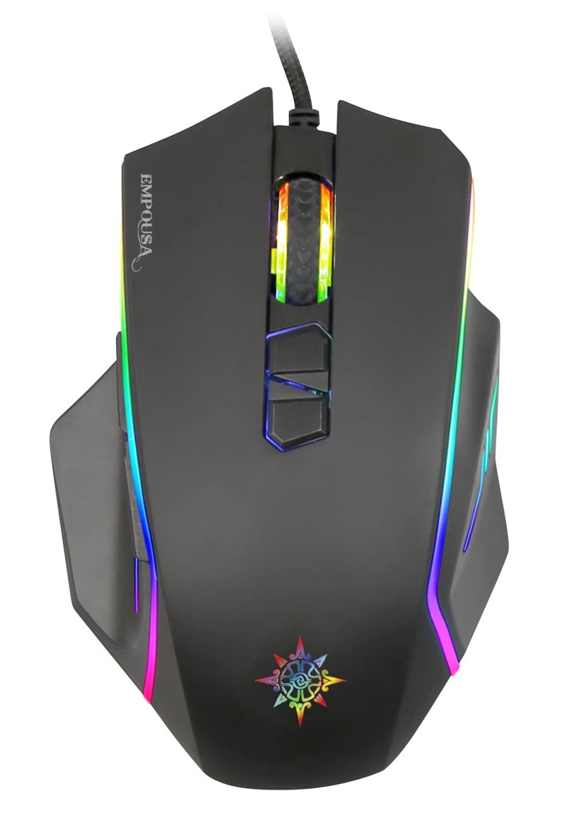 INCA IMG-344T RGB 6 Led 7200DPI 8D Macro Keys Professional Gamıng Mouse,Profesyonel Oyuncu Mouse, Pr