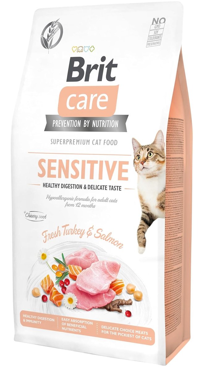 Brit Care Kedi Kuru Maması, Hassas Kediler İçin Healthy Digestion & Delicate Taste, 7 kg