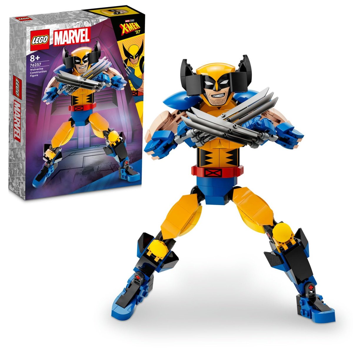 LEGO Marvel Wolverine Yapım Figürü 76257 – 8 Yaş ve Üzeri Kız ve Erkek Çocuklar için Süper Kahraman