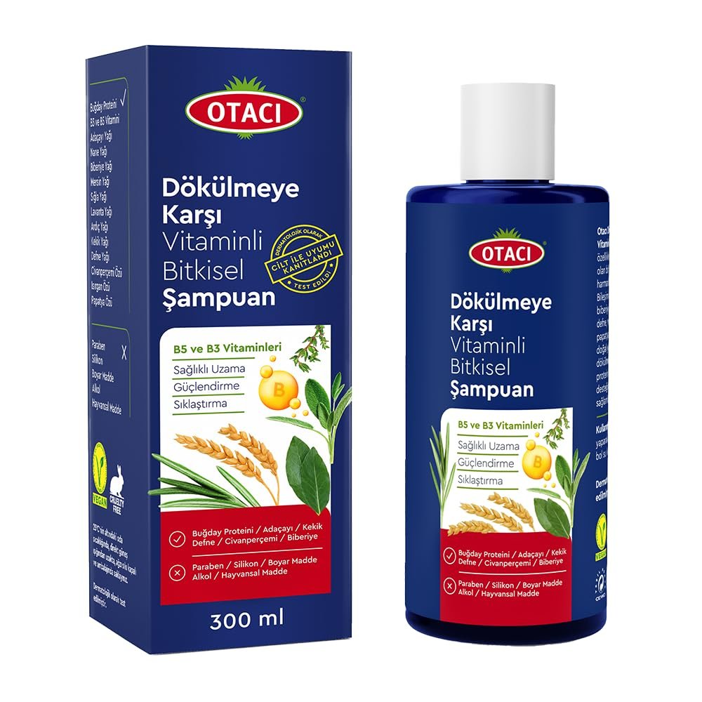 Otacı Dökülmeye Karşı Vitaminli Bitkisel Şampuan