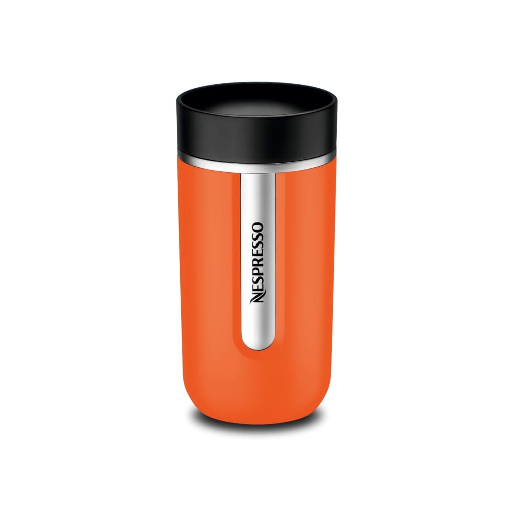 Nespresso Travel Mug Medium | Paslanmaz Çelik Termos Kupa | 400 ml | Sızdırmaz ve Bulaşık Makinesind