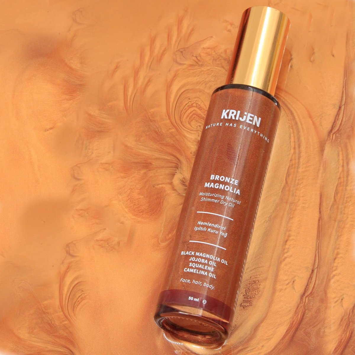 Krijen Nemlendirici & Işıltılı Kuru Saç ve Vücut Yağı 50 Ml