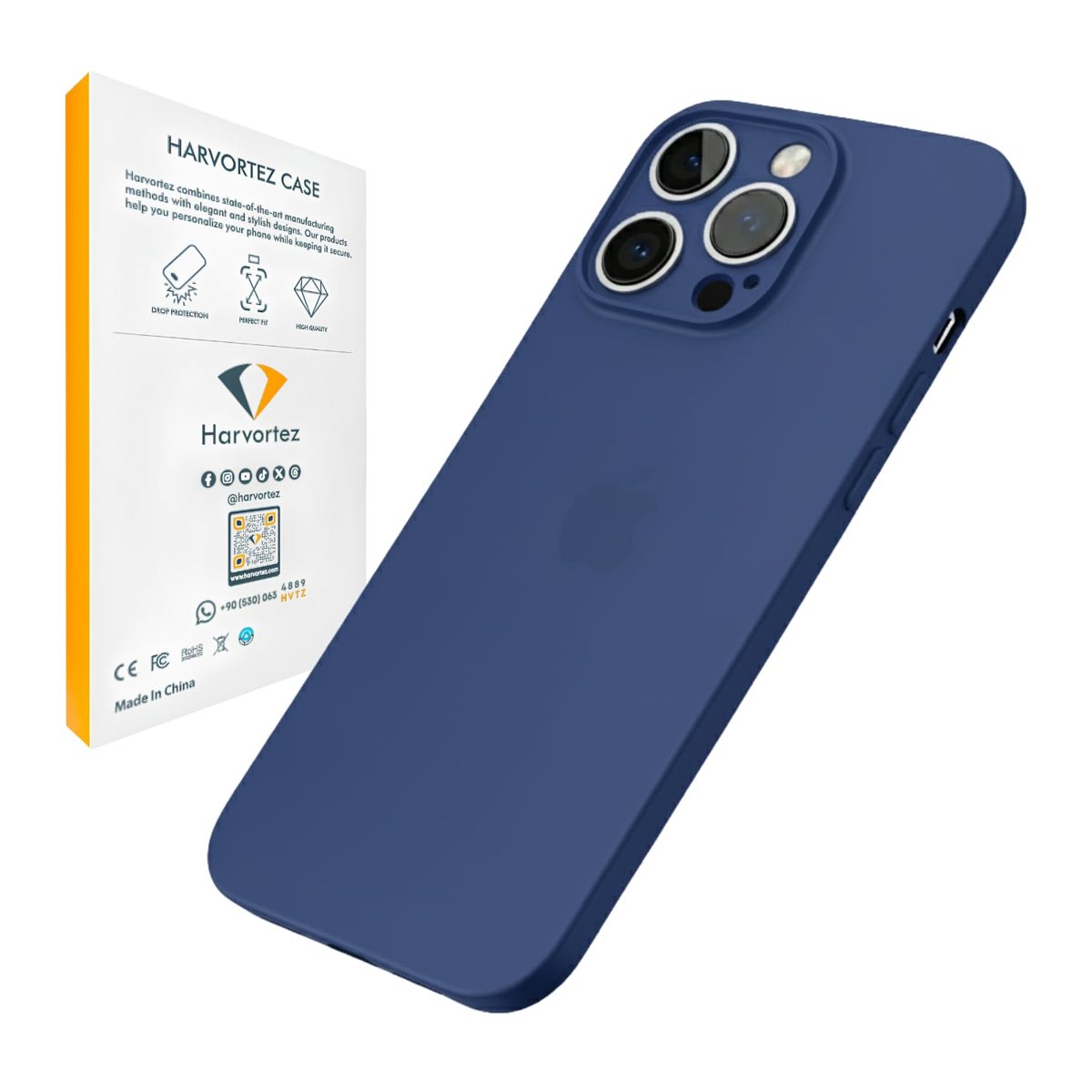 HARVORTEZ iPhone 15 Pro Max Kılıf 6.7" ile Uyumlu, Ultra İnce Cep Telefon Kılıfı, Kamera Bölge Koruy