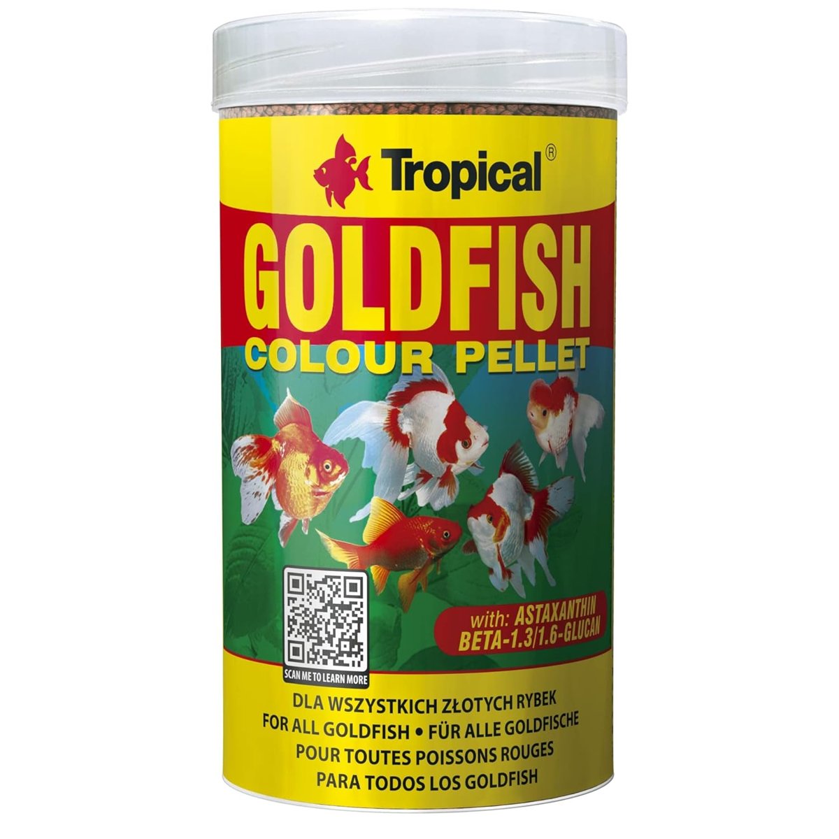 Tropical Goldfish Colour Pellet Size Size Small 250ml 90gr