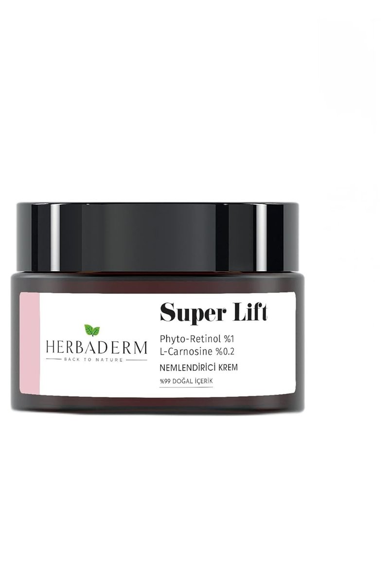 Herbaderm Super Lift Sıkılaştırıcı, Mavi Işık Koruma Phyto-retinol Bakuchiol Nemlendirici Krem