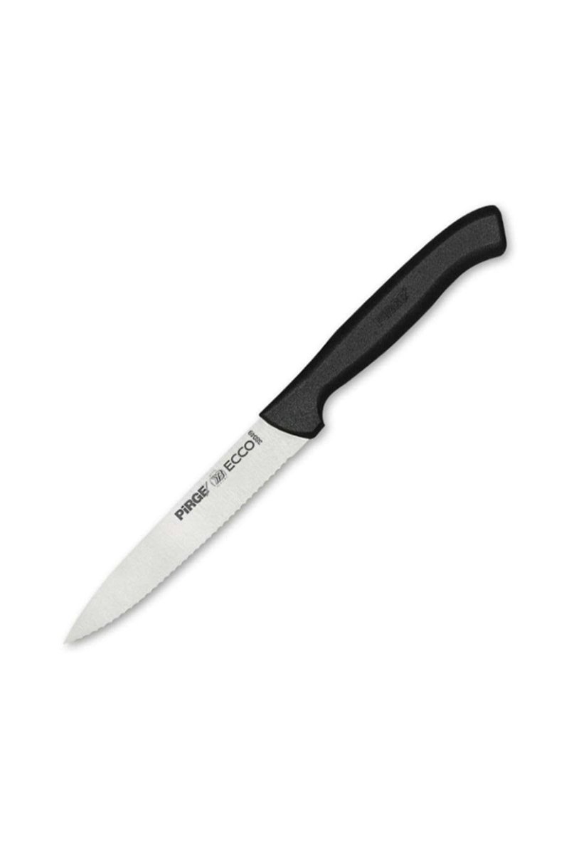 Pirge Ecco Sebze Bıçağı Sivri Dişli - Siyah/12 Cm EVİDEA12857