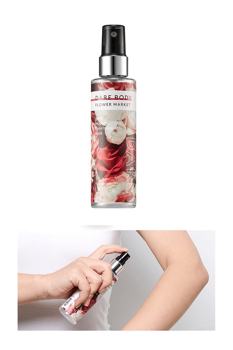MISSHA Yoğun Esanslı Kalıcı SaçVücut Spreyi 105ml Dare Body Mist (Flower Market)