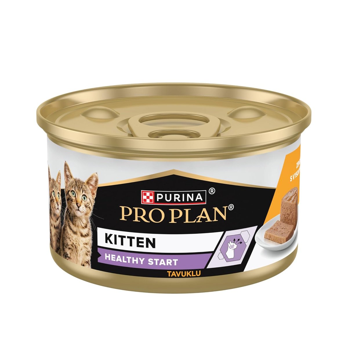 Purina Pro Plan Yavru Kediler için Tavuklu Yaş Kedi Maması Konserve 85gr x 24 Adet