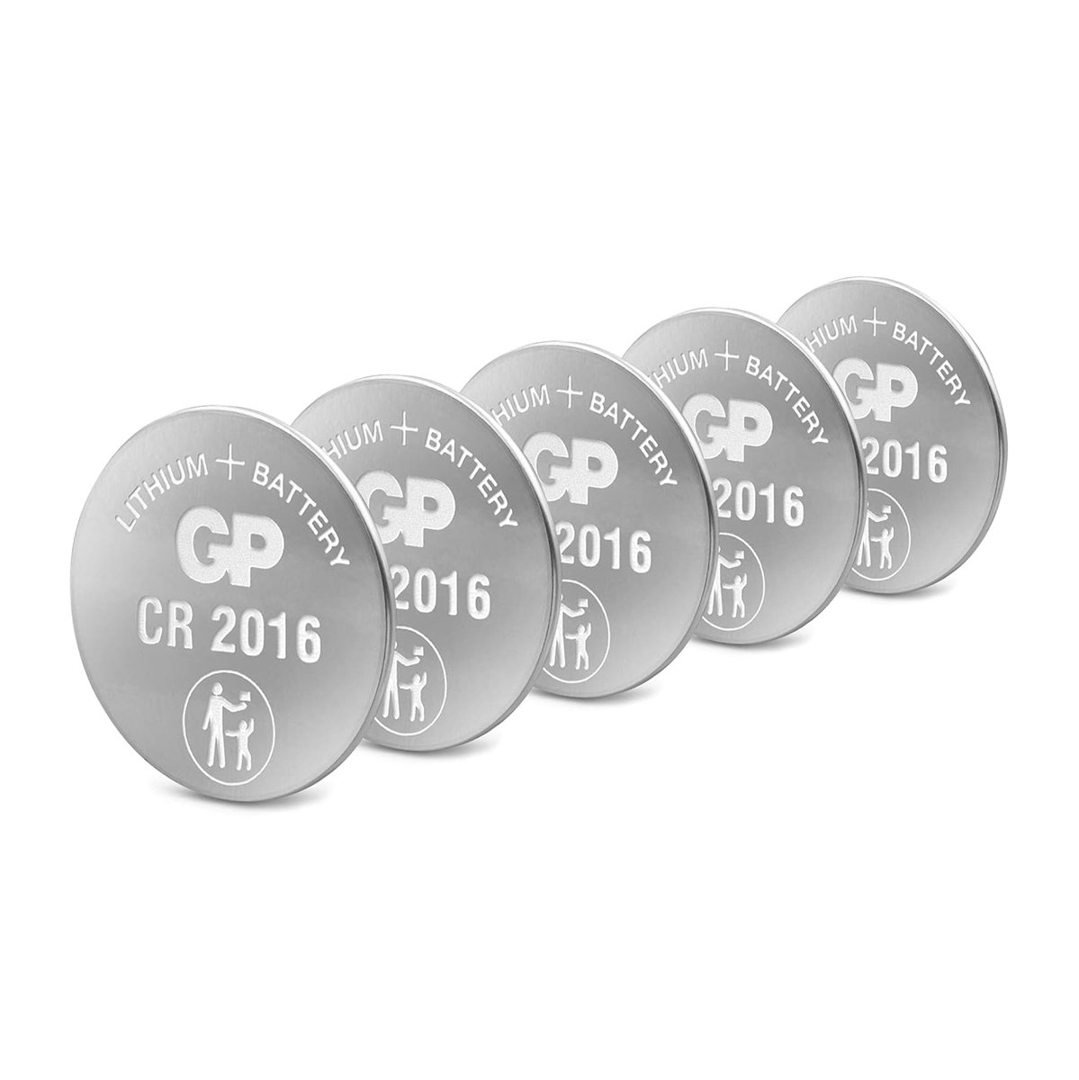 Gp Batteries Cr2016 2016 Boy Lityum Düğme Pil, 3 Volt, 5'Li Kart