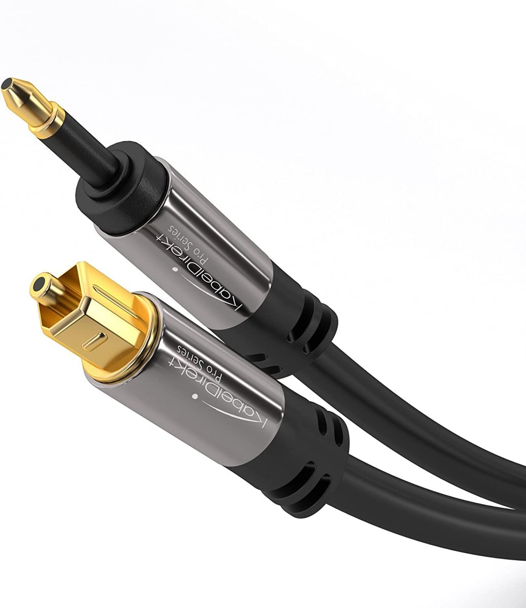KabelDirekt – Optik ses Mini-TOSLINK kablosu – 1,5m