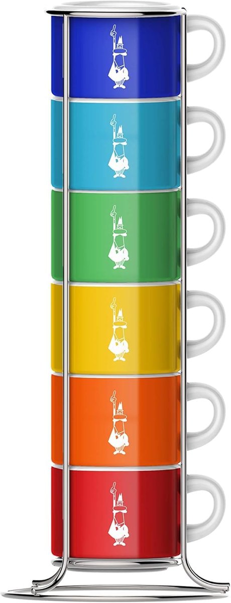Bialetti - 6'lı İstiflenebilir Fincan Seti