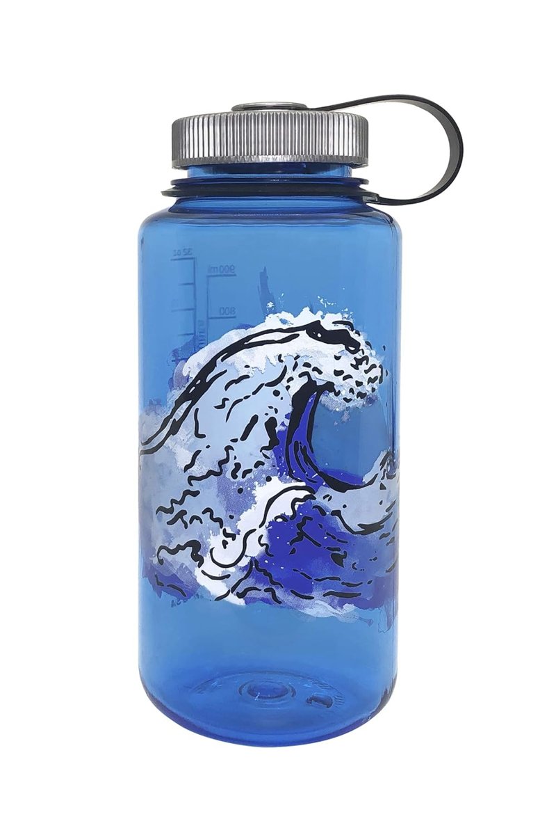 Nalgene Unisex – Yetişkin su şişesi, Elements mavi, 900 ml