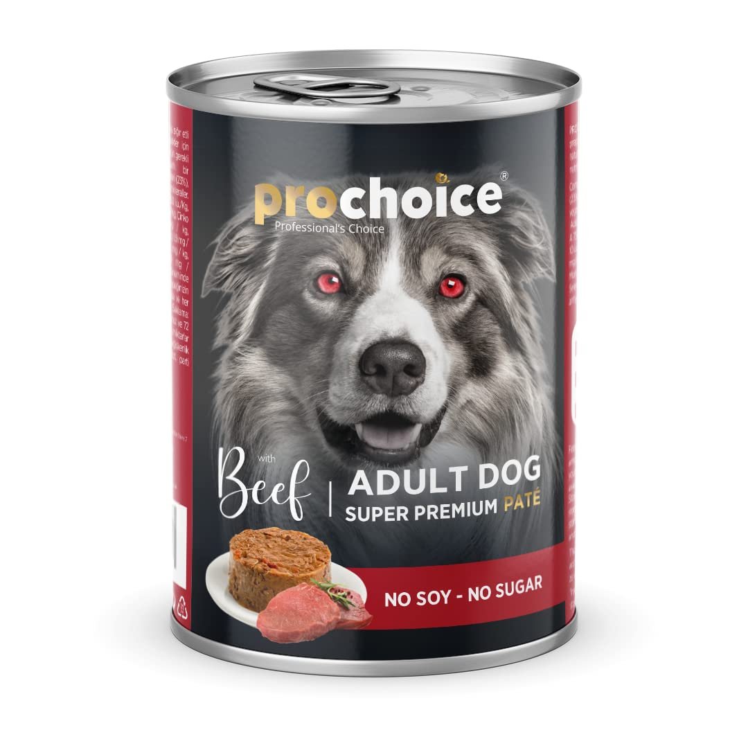 Prochoice Yetişkin Köpekler İçin, Sığır Etli ve Pirinçli Ezme, 400 g x 12 adet